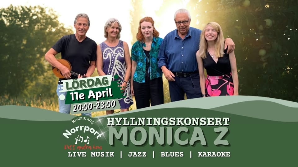 En Hyllning till Monica Z: Visor & Jazz Live på Norrport!
