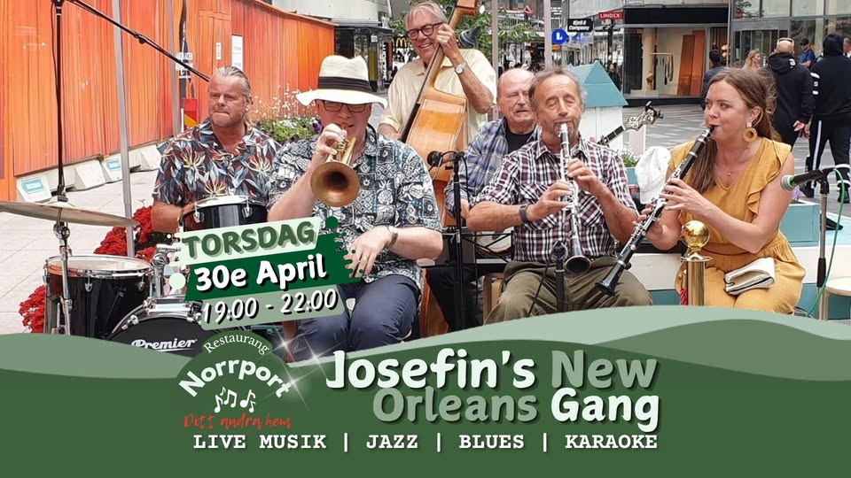 🎷 Valborgs-Swing med New Orleans Gang Live på Norrport!