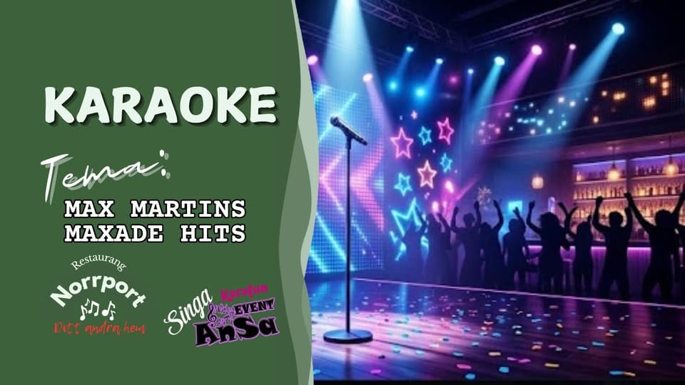 Karaoke: Max Martins Maxade Hits | Norrport Live