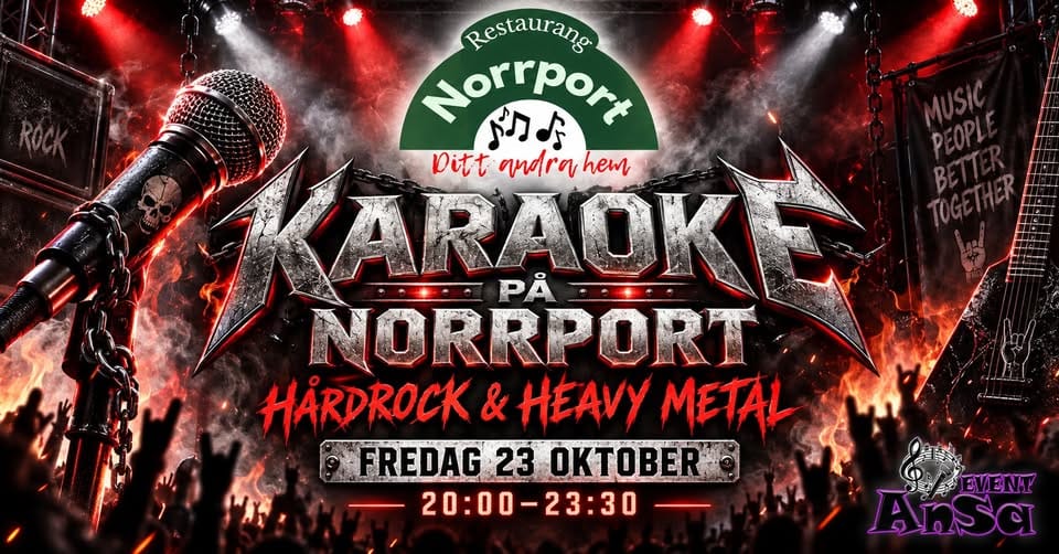 KARAOKE PÅ NORRPORT – HÅRDROCK & HEAVY METAL! 🤘